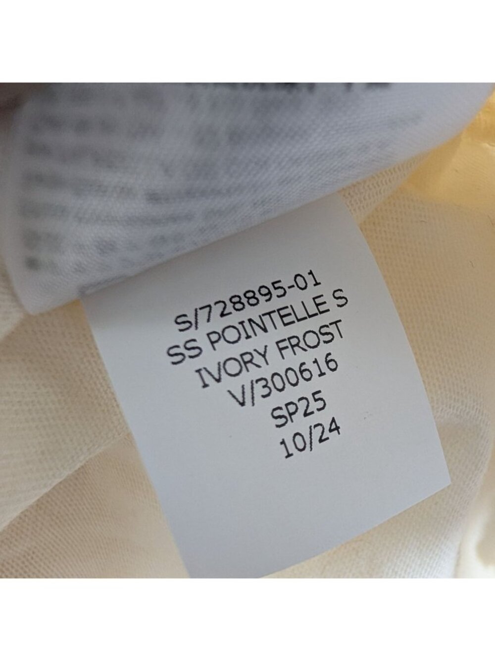 Gap Ivory Frost Pointelle Crochet Linen-Blend Mini Dress S Tall New - Picture 14 of 16